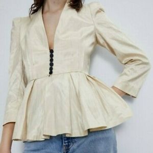 NWT Zara peplum blazer size M.